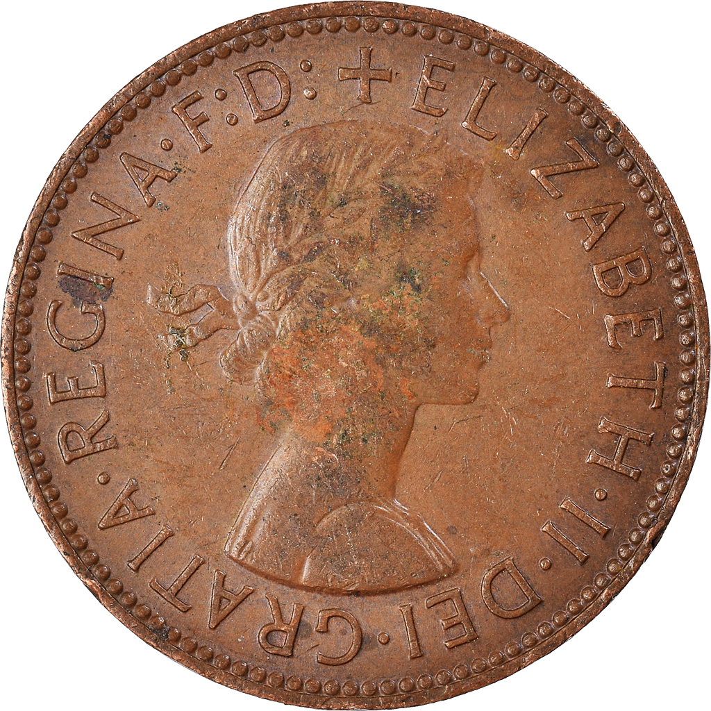 Moneda, Gran Bretaña, 1/2 Penny, 1964