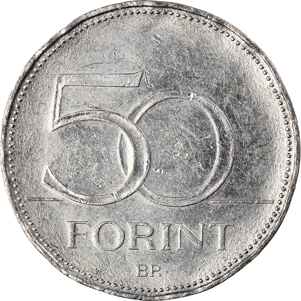 Moneda, Hungría, 50 Forint, 2009