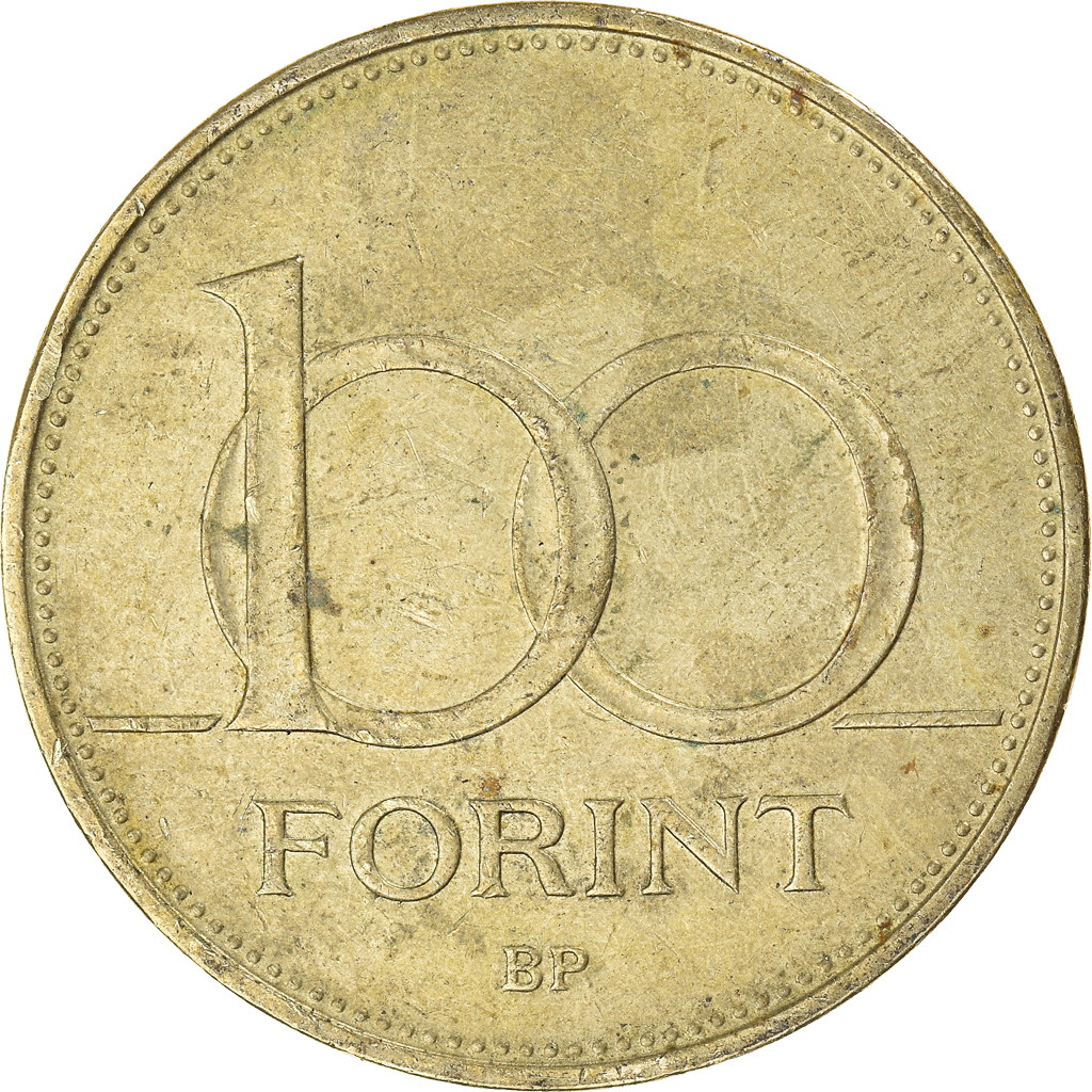 Moneda, Hungría, 100 Forint, 1995