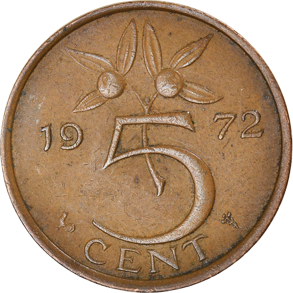 Moneda, Países Bajos, 5 Cents, 1942
