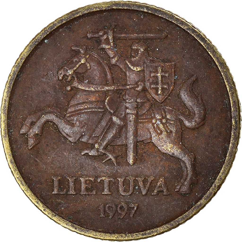 Moneda, Lituania, 10 Centu, 1997