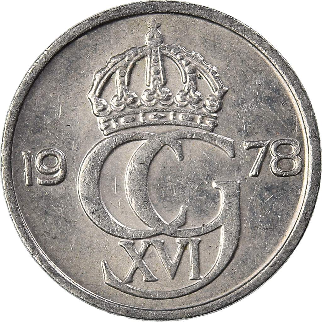 Moneda, Suecia, 10 Öre, 1978