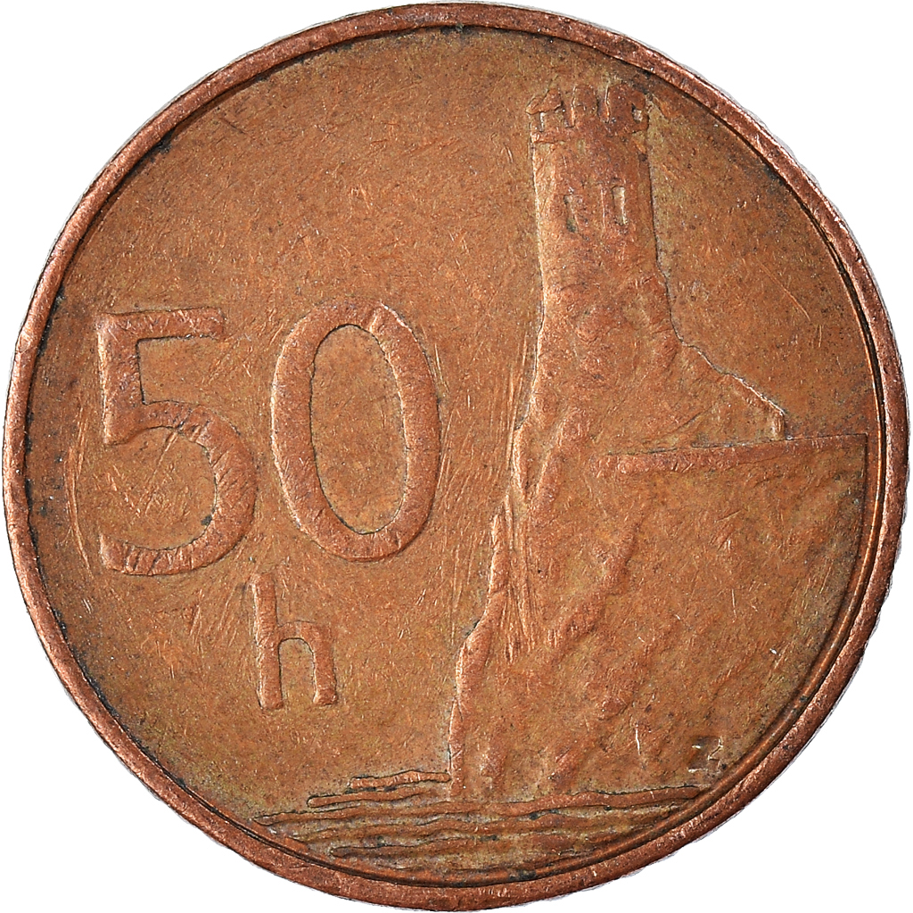 Moneda, Eslovaquia, 50 Haleru, 2002