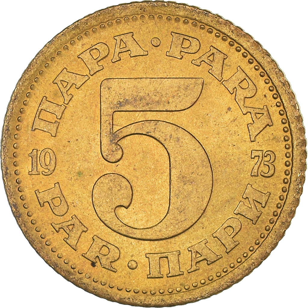 Moneda, Yugoslavia, 5 Para, 1973