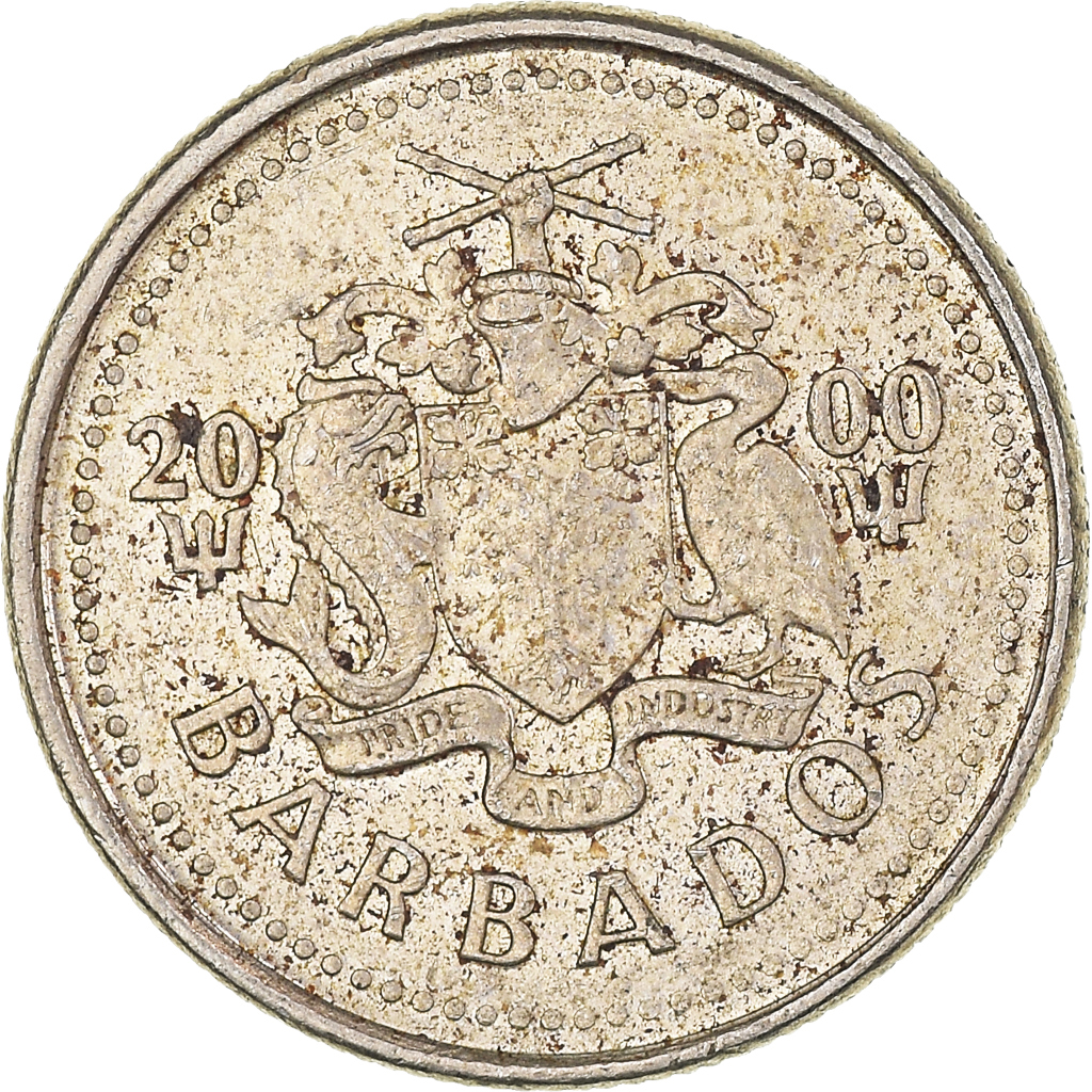 Moneda, Barbados, 10 Cents, 2000