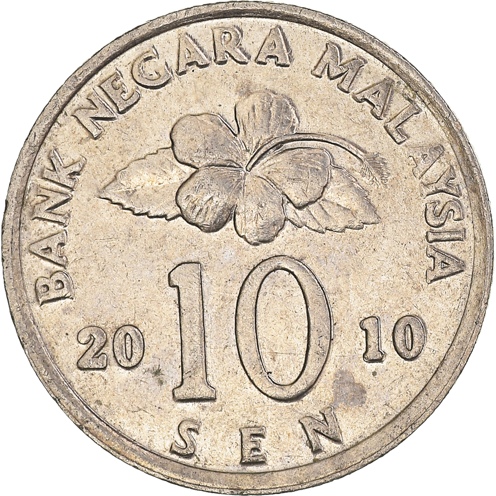 Moneda, Malasia, 10 Sen, 2010