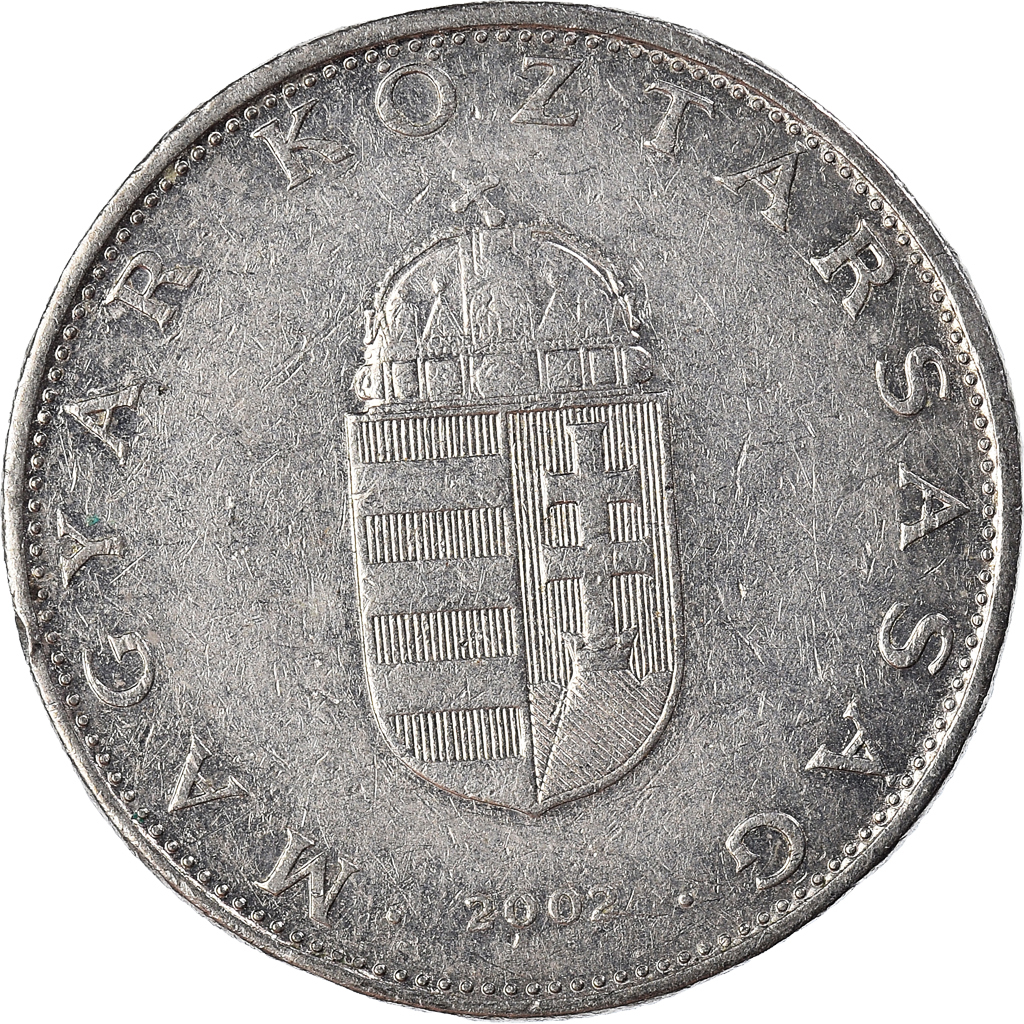 Moneda, Hungría, 10 Forint, 2002