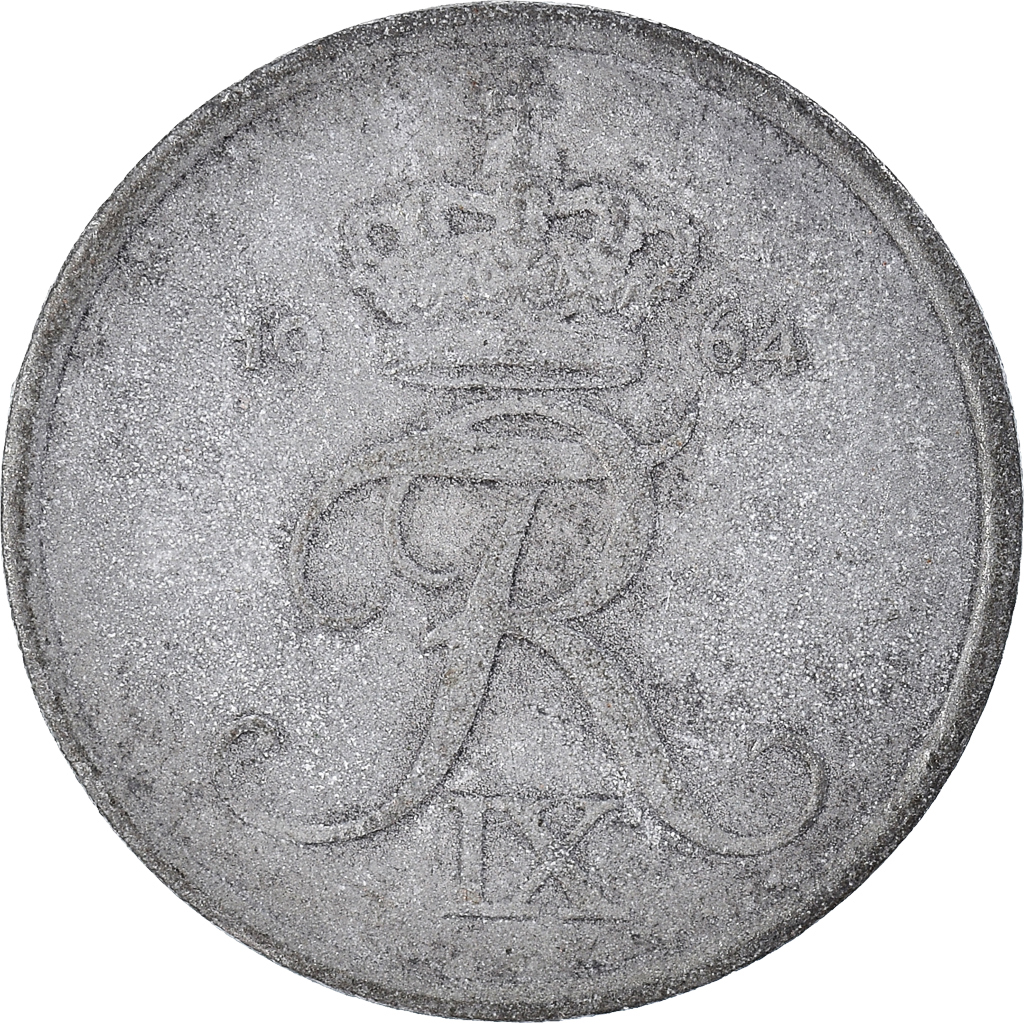Moneda, Dinamarca, 2 Öre, 1964