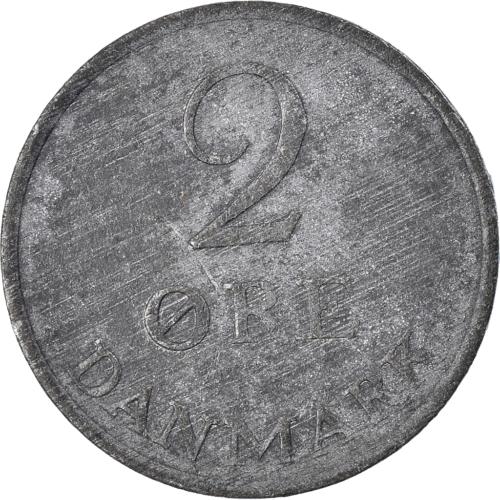Moneda, Dinamarca, 2 Öre, 1964