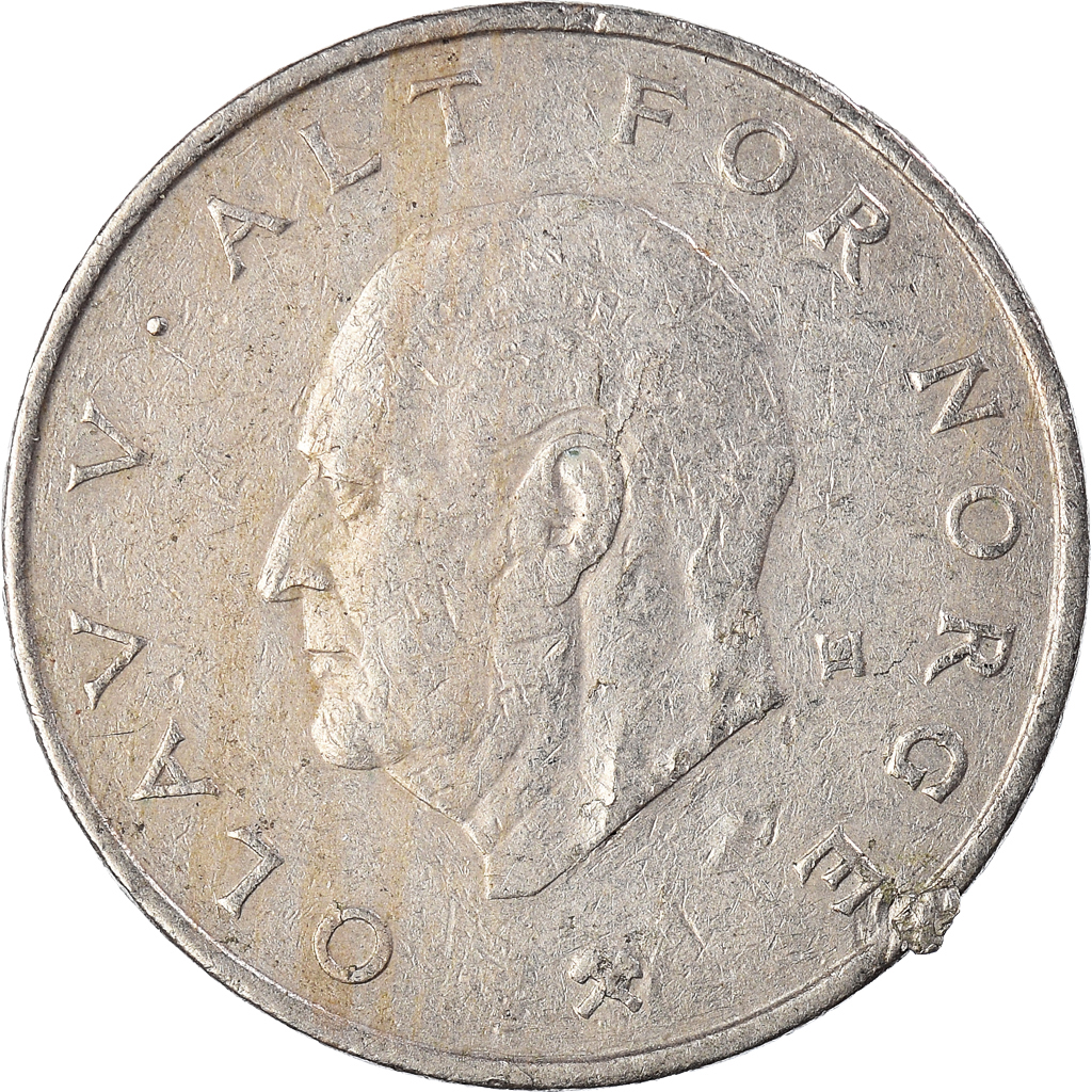 Moneda, Noruega, Krone, 1975