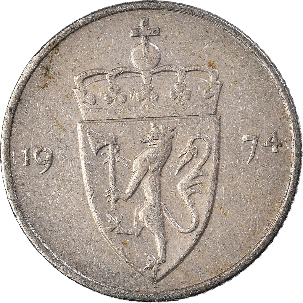 Moneda, Noruega, 50 Öre, 1974