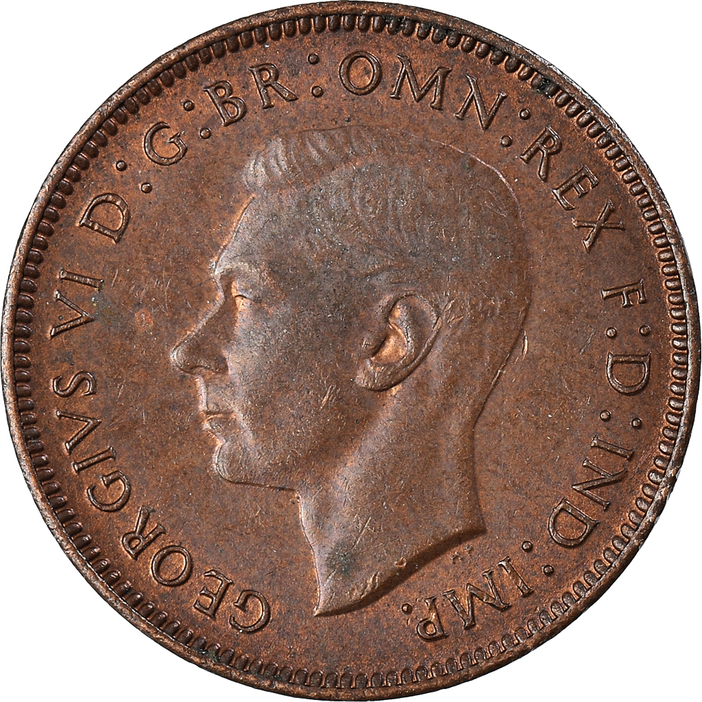 Moneda, Gran Bretaña, Farthing, 1947