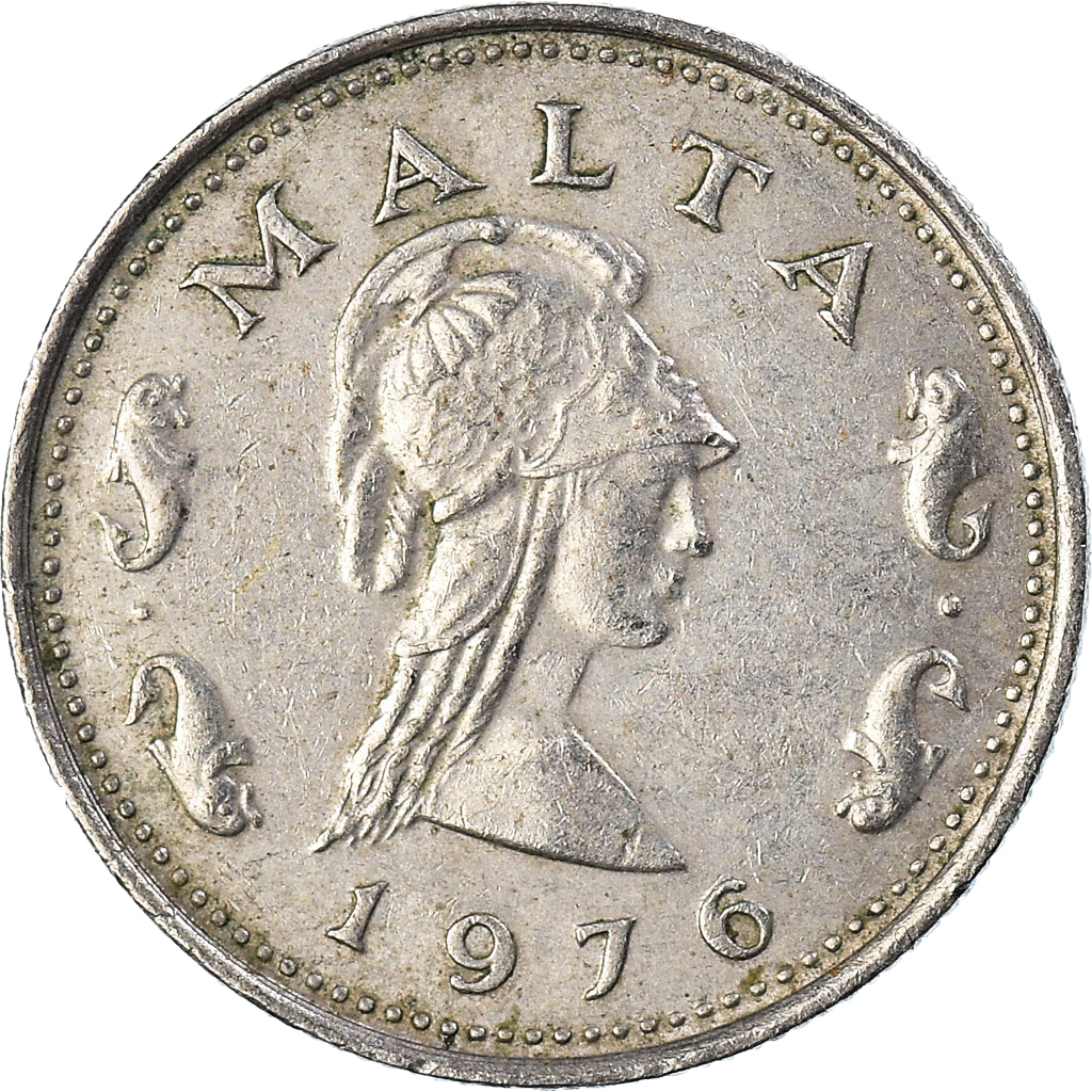Moneda, Malta, 2 Cents, 1976