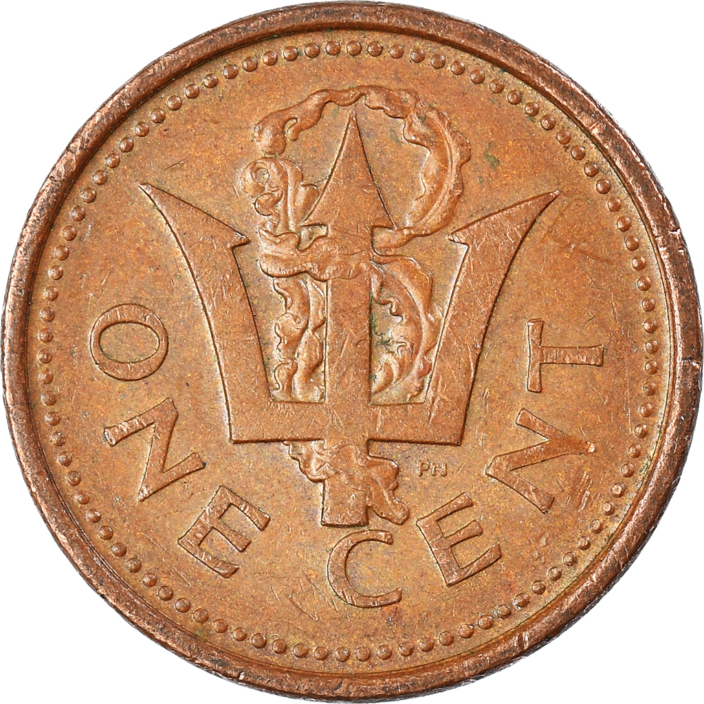 Moneda, Barbados, Cent, 1987