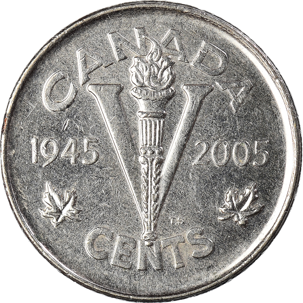 Moneda, Canadá, 5 Cents, 2005