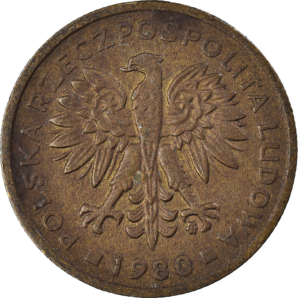 Münze, Polen, 2 Zlote, 1980