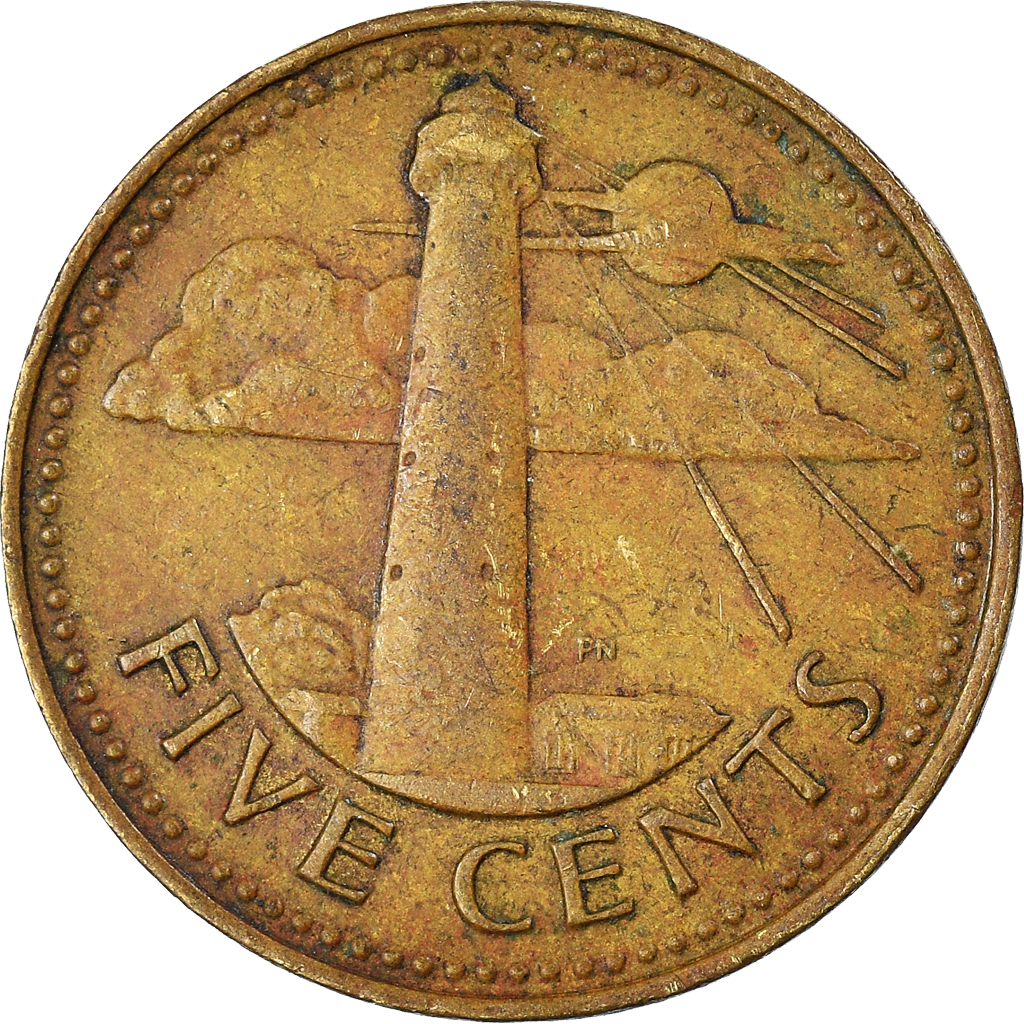 Moneda, Barbados, 5 Cents, 1979