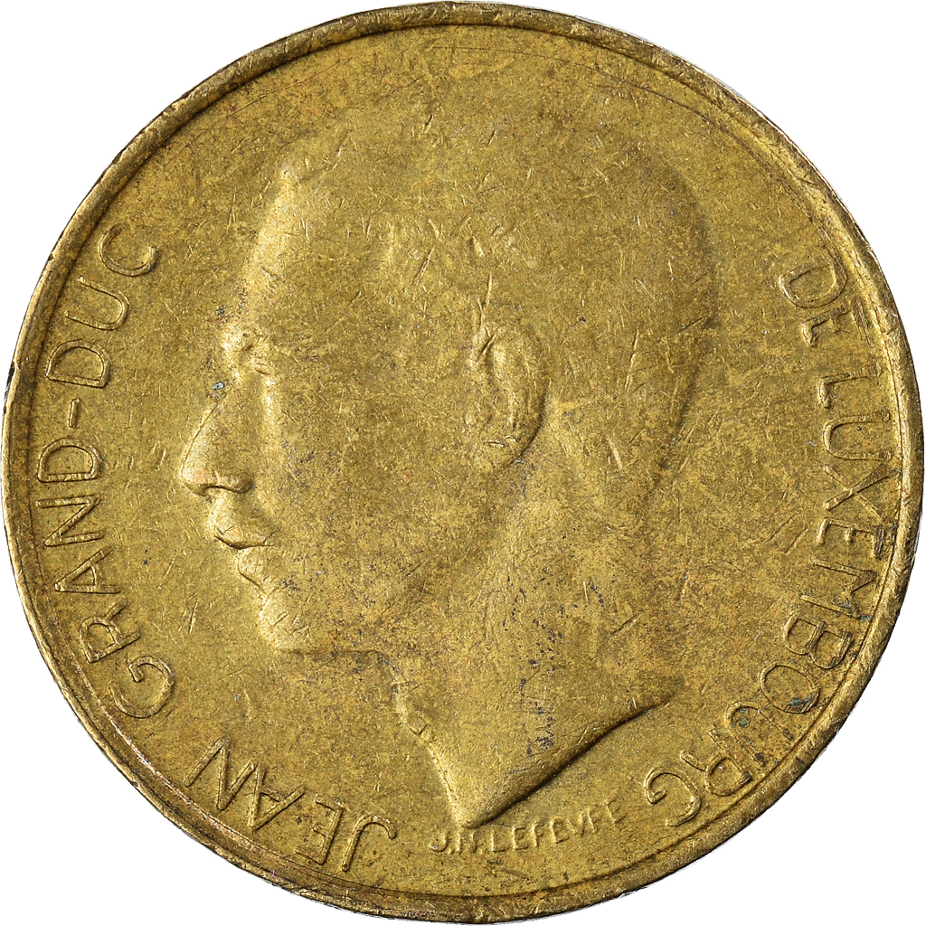 Moneda, Luxemburgo, 5 Francs, 1987