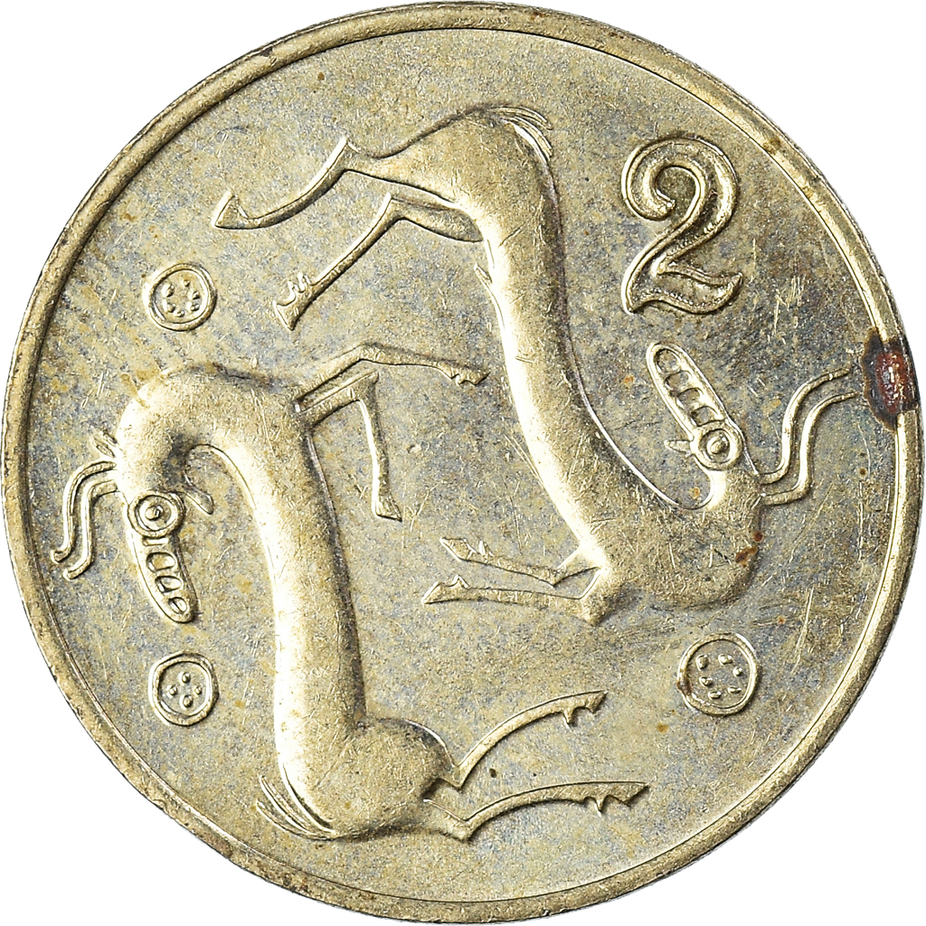 Moneda, Chipre, 2 Cents, 1994