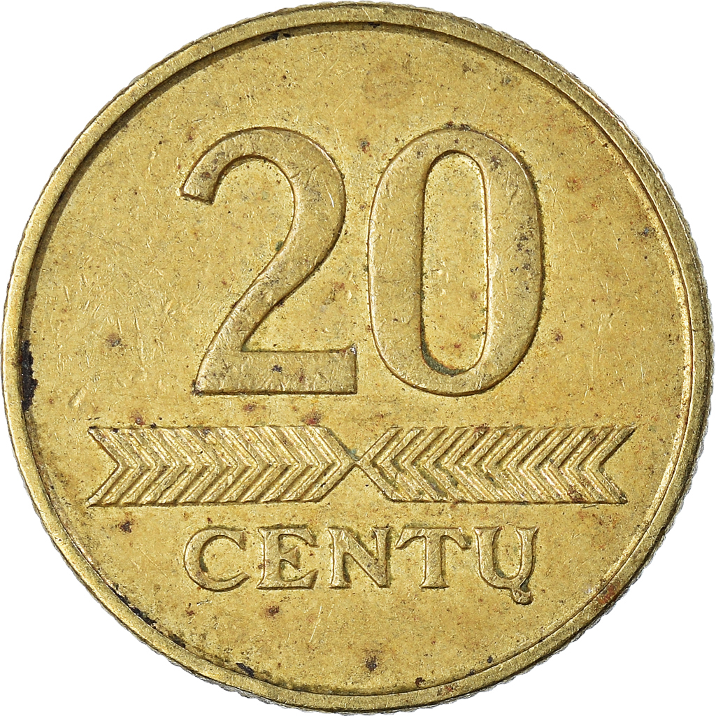 Moneda, Lituania, 20 Centu, 2007