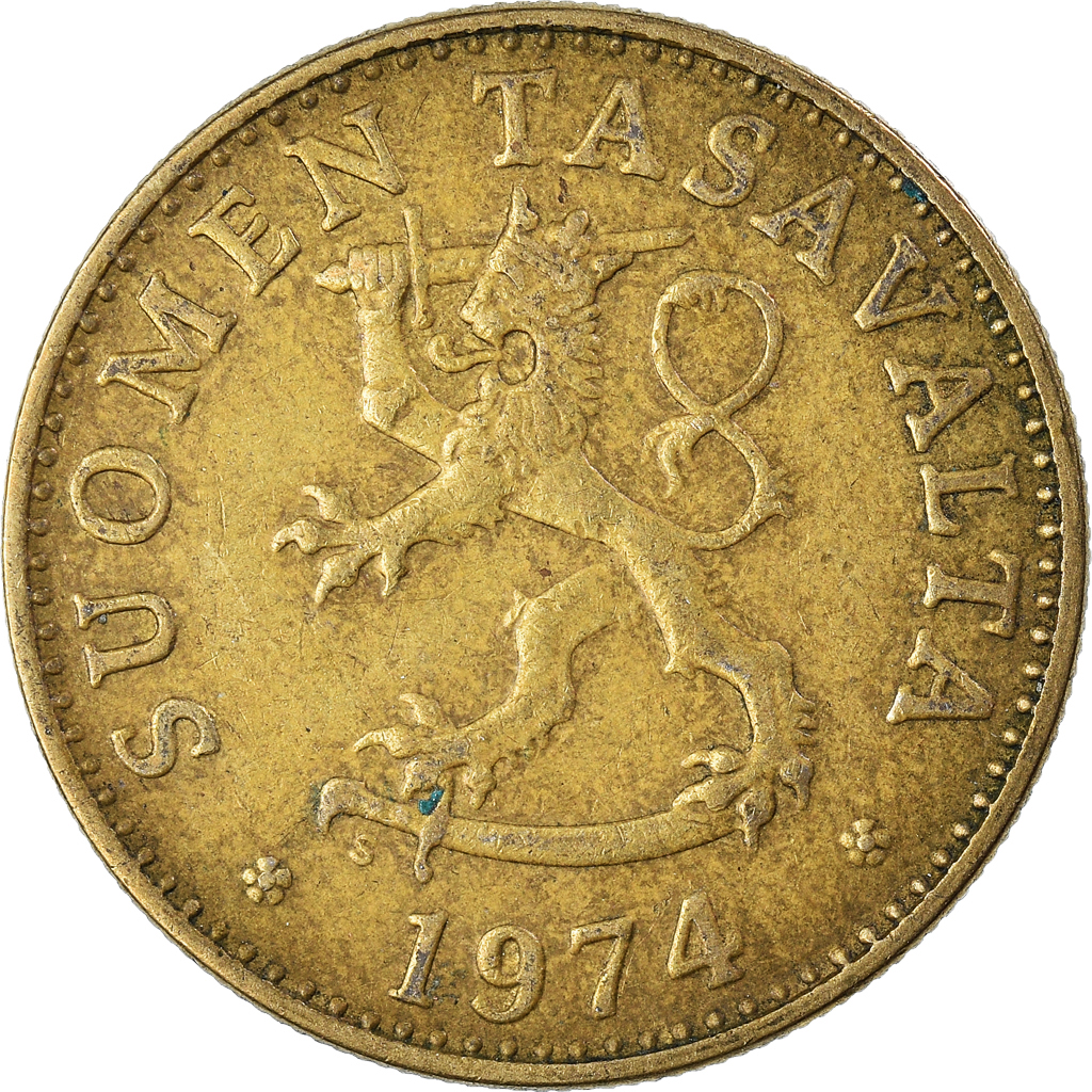 Moneda, Finlandia, 50 Penniä, 1974