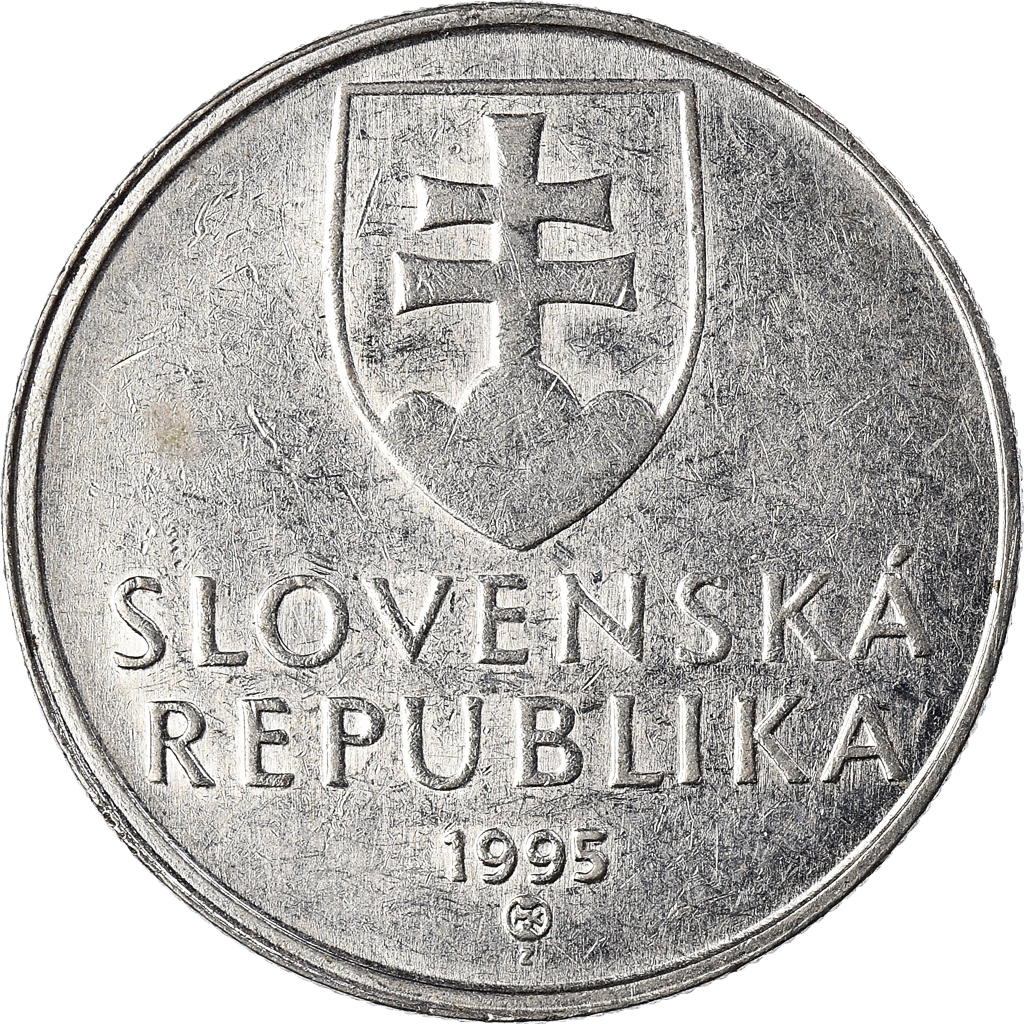 Moneda, Eslovaquia, 5 Koruna, 1995