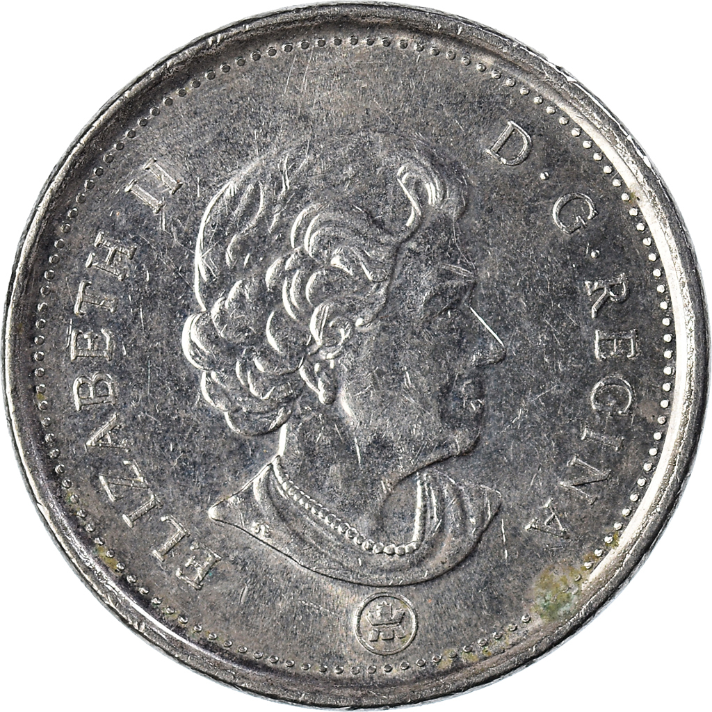 Coin, Canada, 5 Cents, 2010