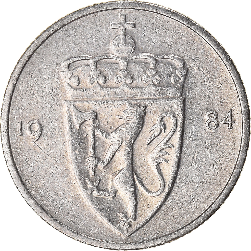 Moneda, Noruega, 50 Öre, 1984