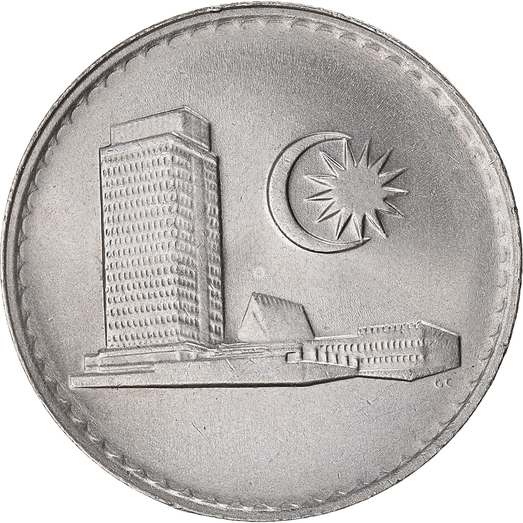 Coin, Malaysia, 20 Sen, 1988