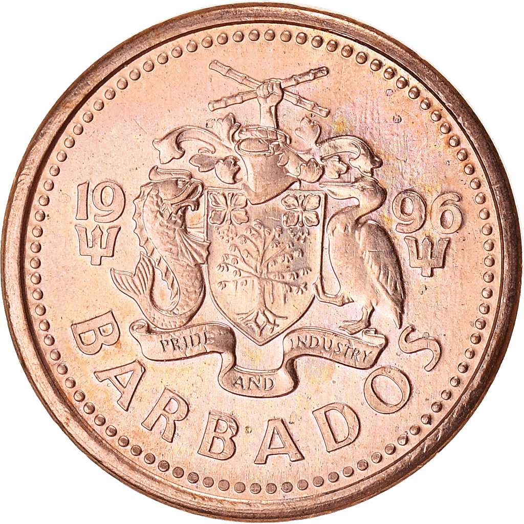 Moneda, Barbados, Cent, 1996