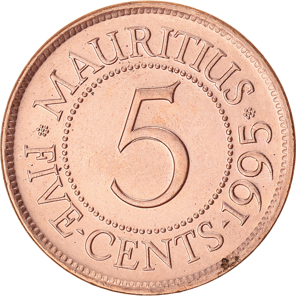 Moneda, Mauricio, 5 Cents, 1995