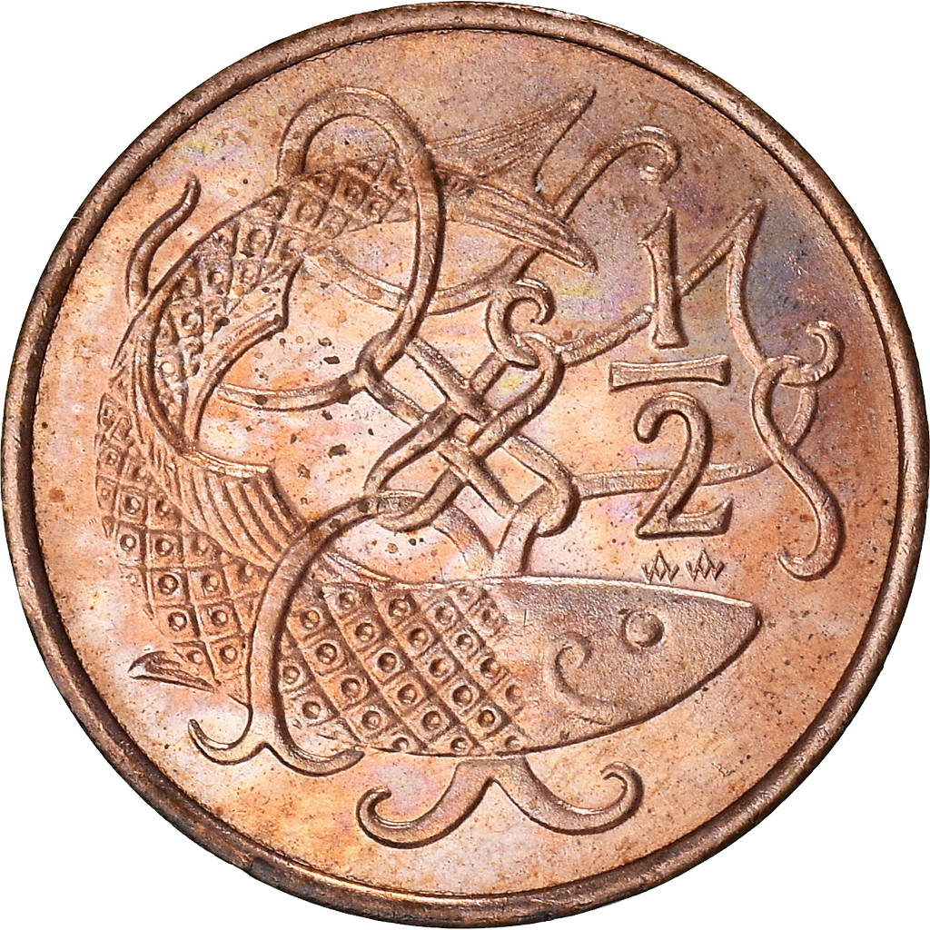 Moneda, Gran Bretaña, 1/2 Penny, 1983