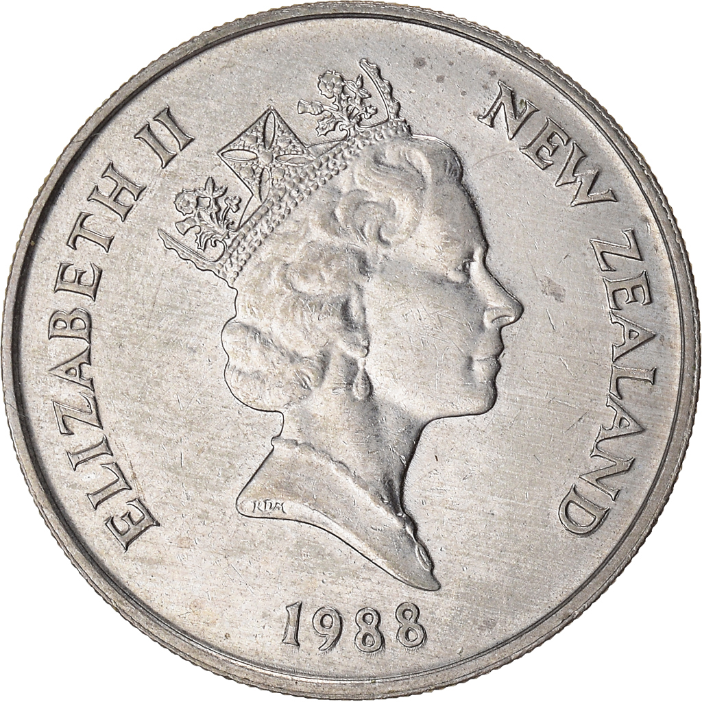Coin, New Zealand, 10 Cents, 1988 Australian & Oceanian Coins
