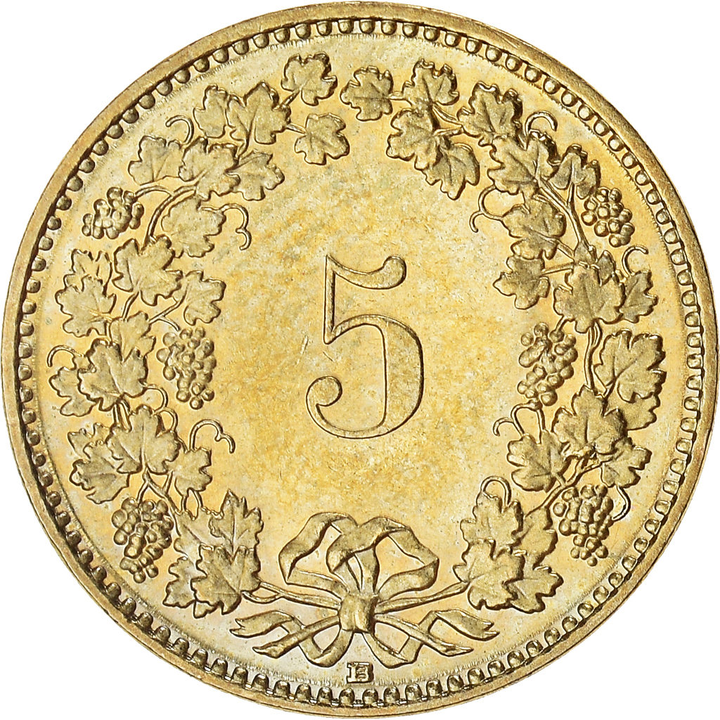 Coin, Switzerland, 5 Rappen, 2009