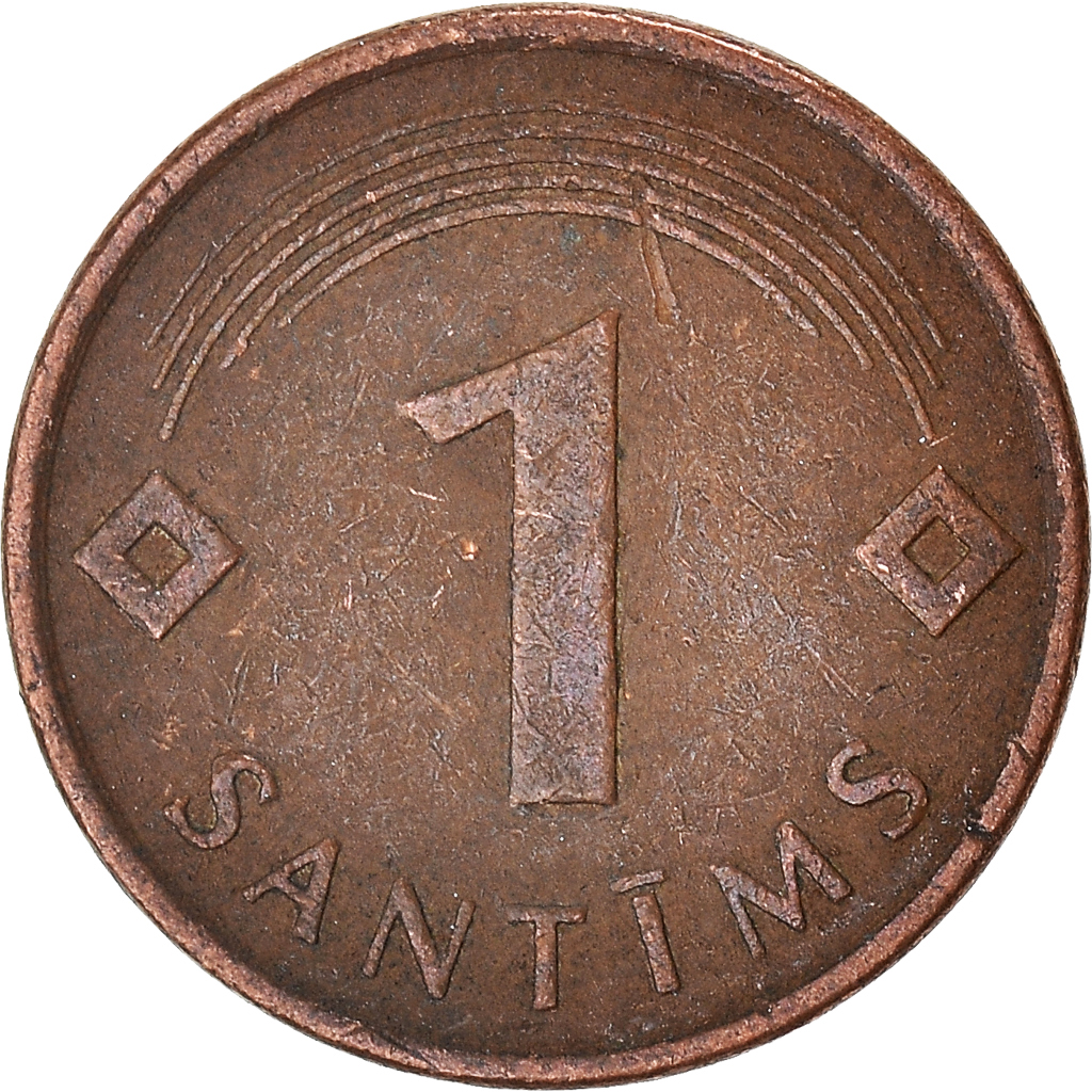 Moneda, Letonia, Santims, 1997