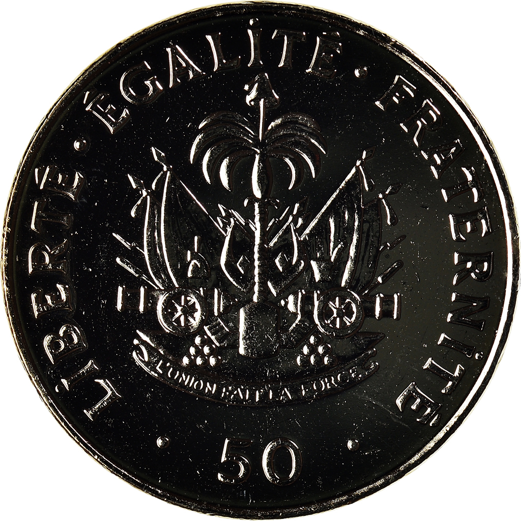 Coin, Haiti, 50 Centimes, 1995