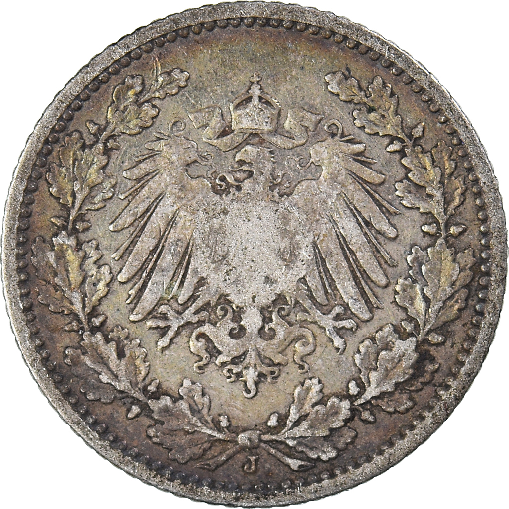 Coin, GERMANY - EMPIRE, 1/2 Mark, 1905