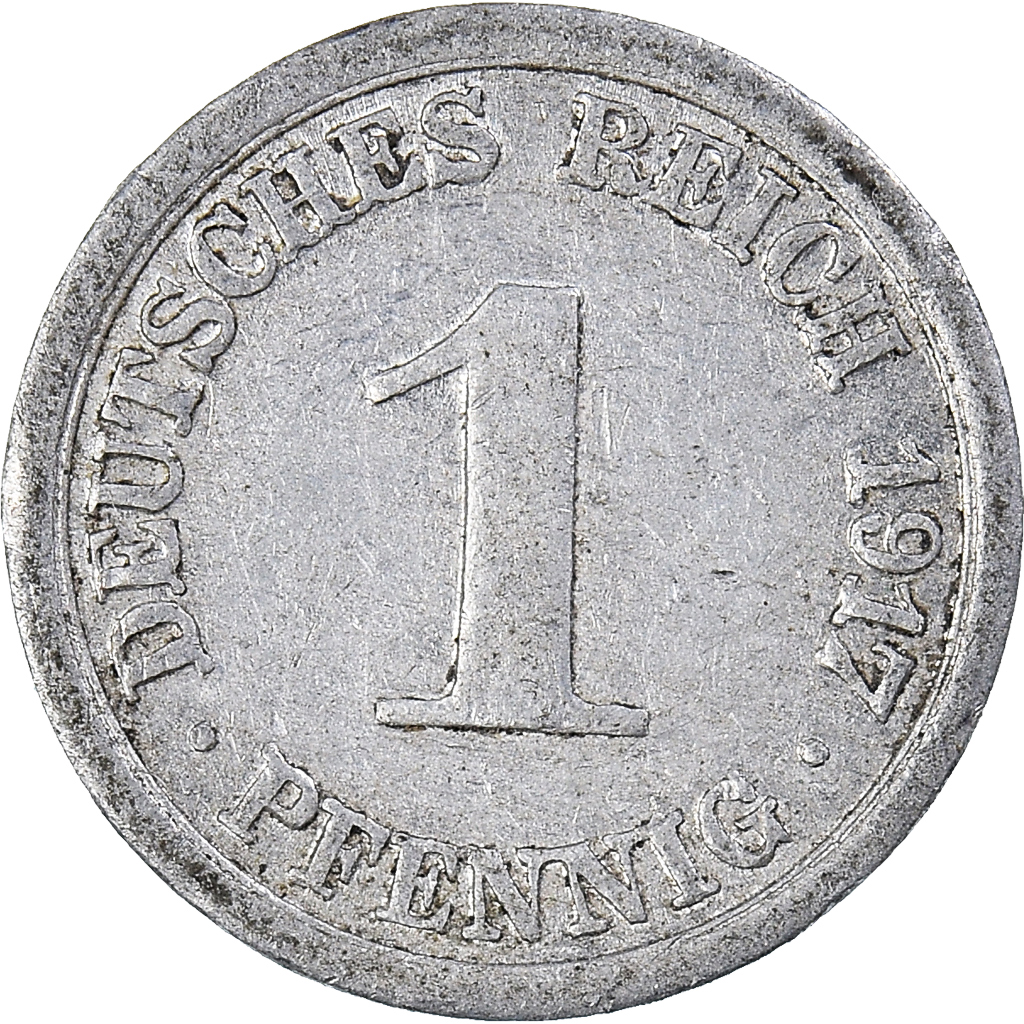 Coin, GERMANY - EMPIRE, Pfennig, 1917