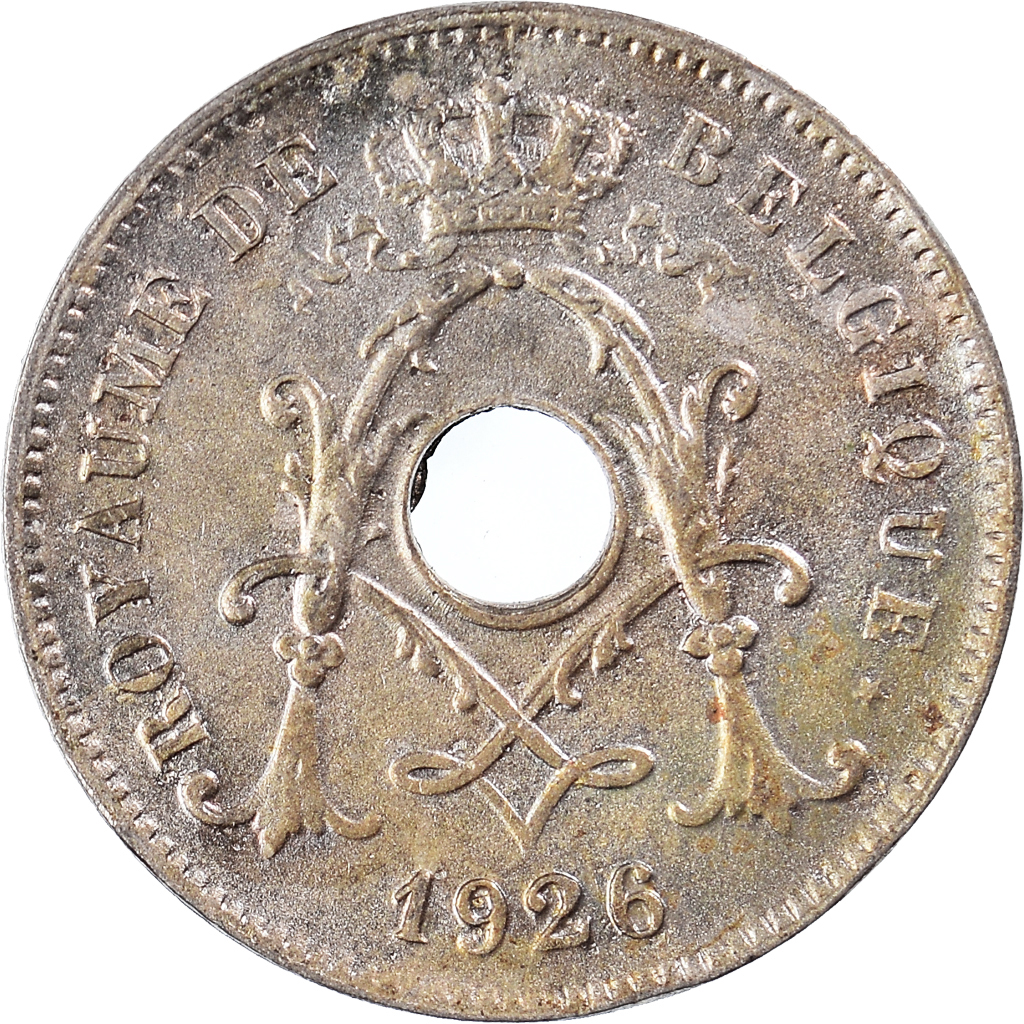 Moneda, Bélgica, 10 Centimes, 1926