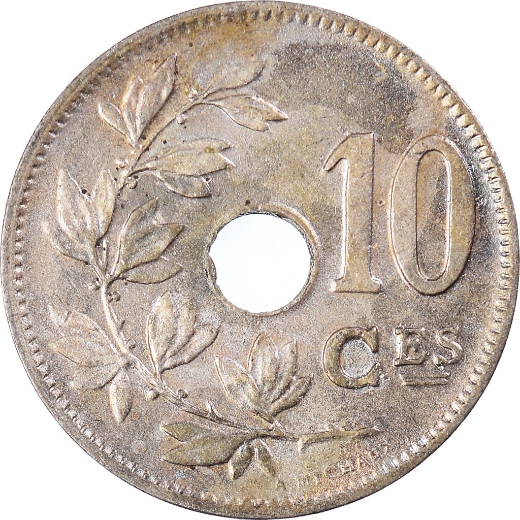 Moneda, Bélgica, 10 Centimes, 1926