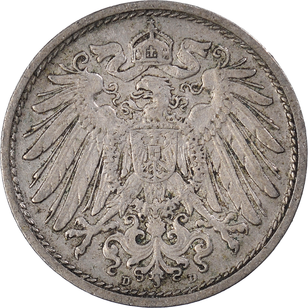 Coin, GERMANY - EMPIRE, 10 Pfennig, 1908