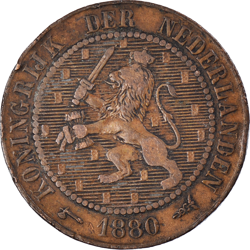 Coin, Netherlands, 2-1/2 Cent, 1880