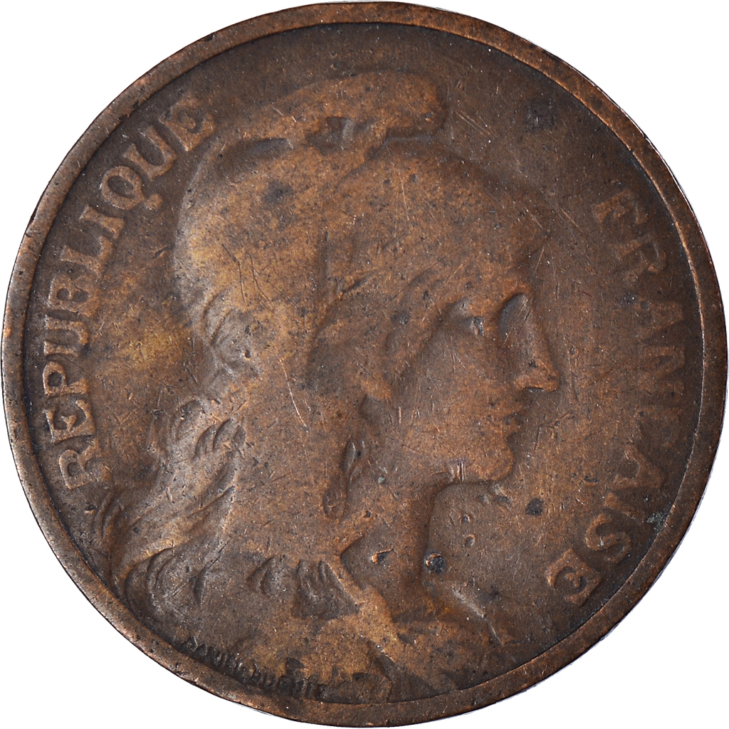 Moneda, Francia, 5 Centimes, 1908