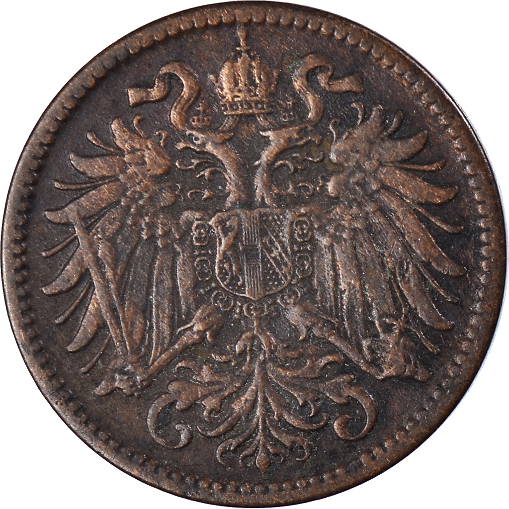Moneda, Austria, 2 Heller, 1912