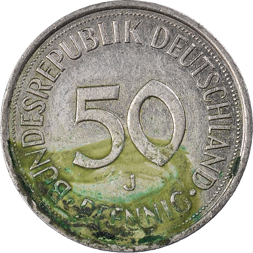Coin, GERMANY - FEDERAL REPUBLIC, 50 Pfennig, 1984