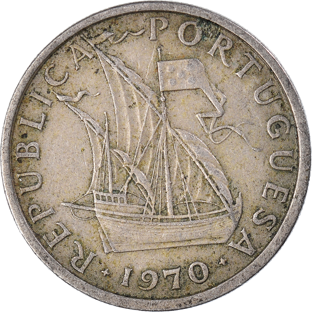 Moneda, Portugal, 2-1/2 Escudos, 1970