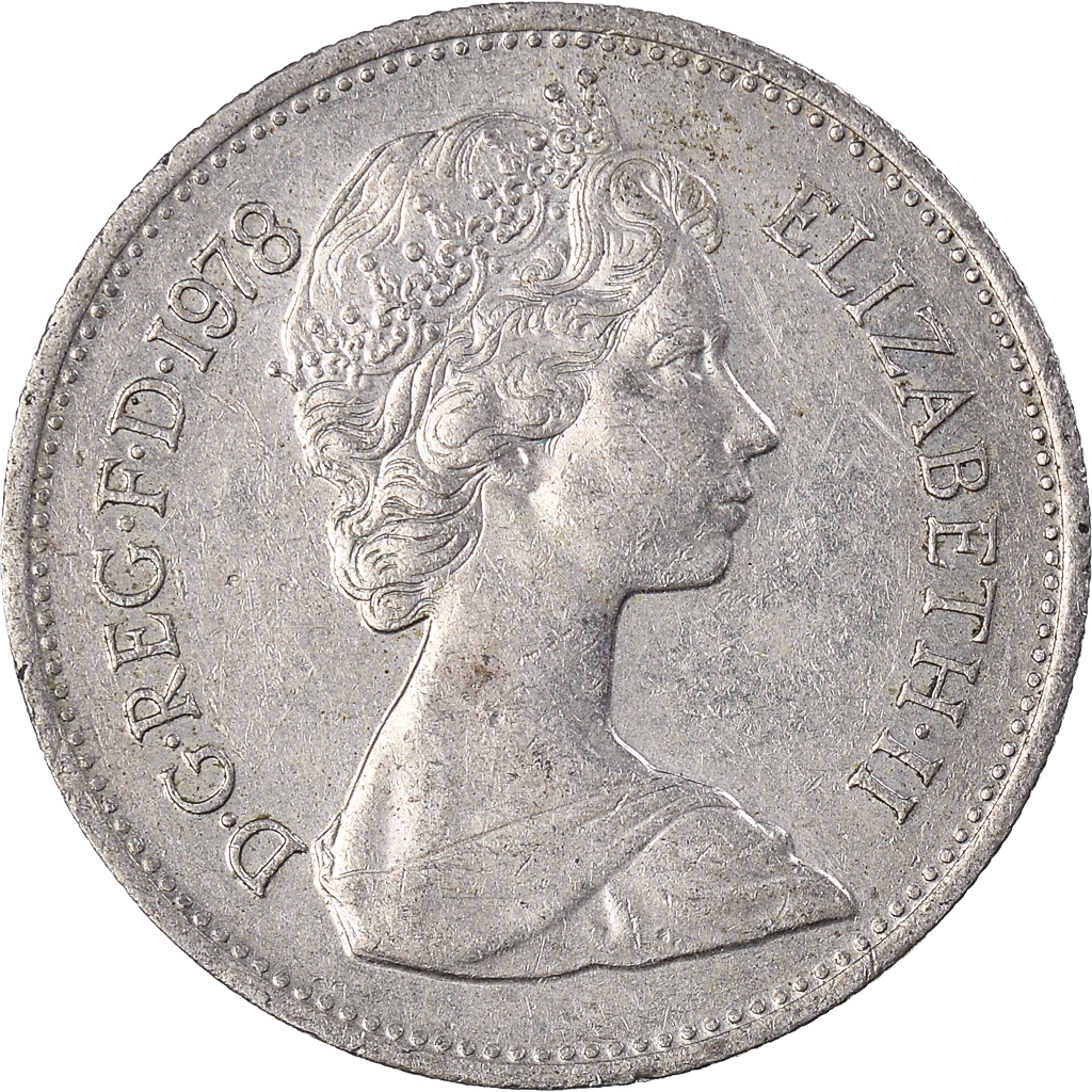 Moneda, Gran Bretaña, 5 New Pence, 1978