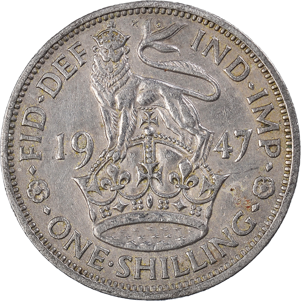 Moneda, Gran Bretaña, Shilling, 1947