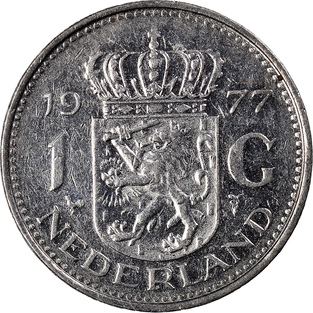 Moneda, Países Bajos, Gulden, 1977