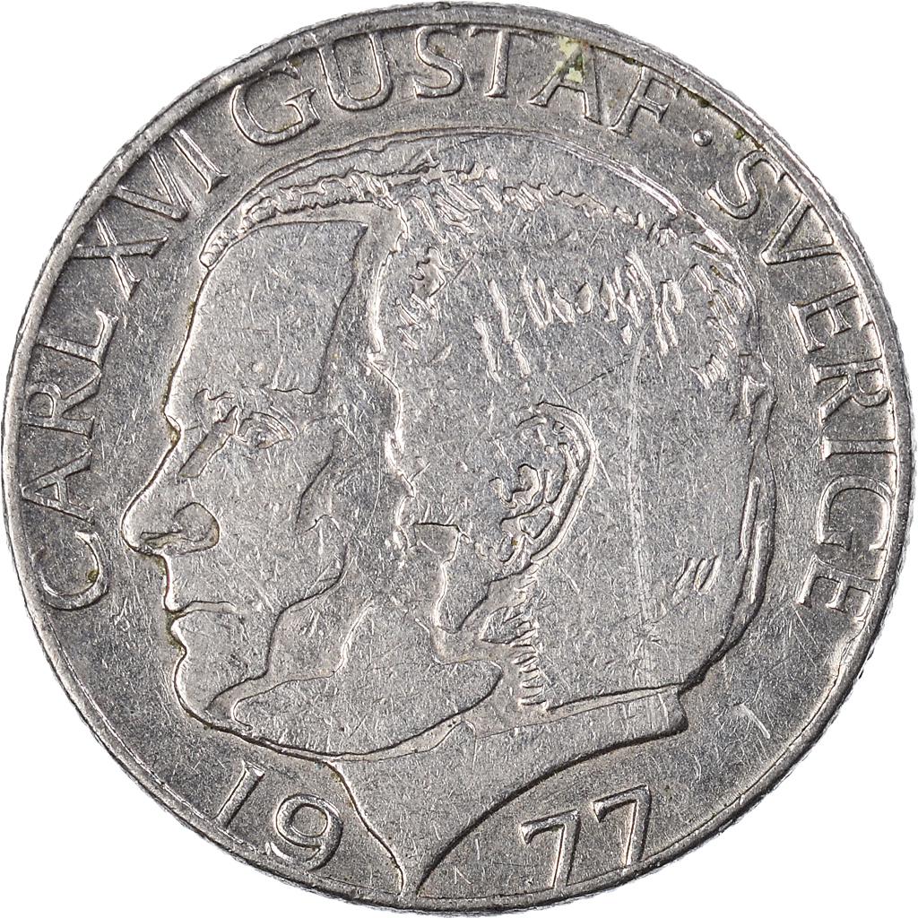Moneda, Suecia, Krona, 1977